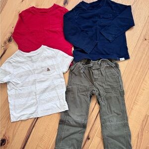 Gap Kids Boys Clothing Set - size 3t Red, Navy, Tan, Olive. EXCELLENT CONDITION